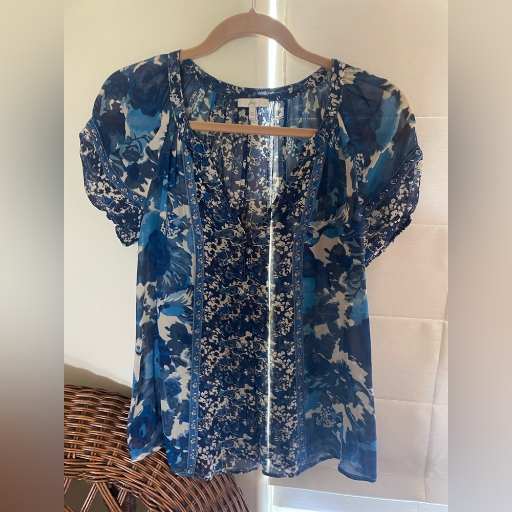 Joie semi-sheer blouse.  Like new.